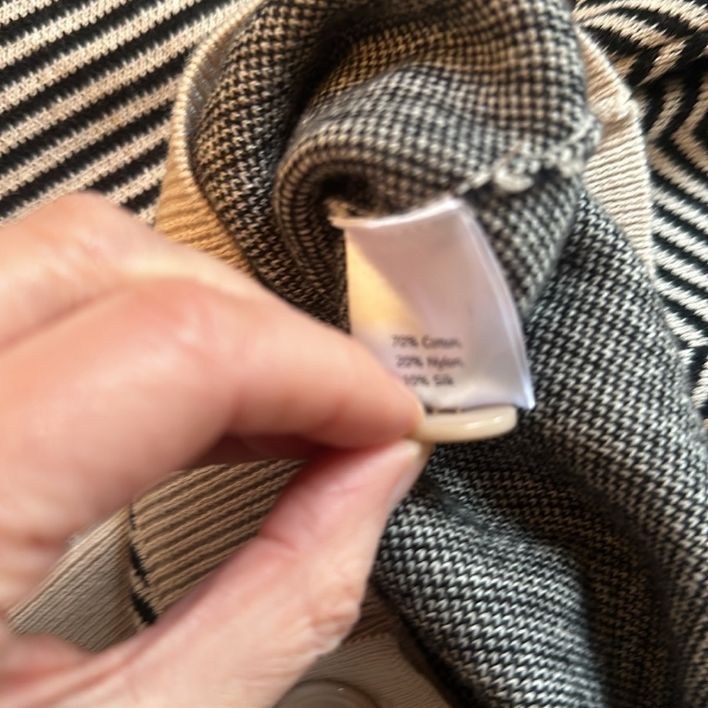 HERRINGBONE COTTON SILK-BLEND CARDIGAN
BRODIE CASHMERE SMALL - Picture 4 of 6